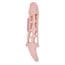 BAILE - PENIS EXTENDER COVER WITH VIBRATION AND NATURAL STRAP 13.5 CM